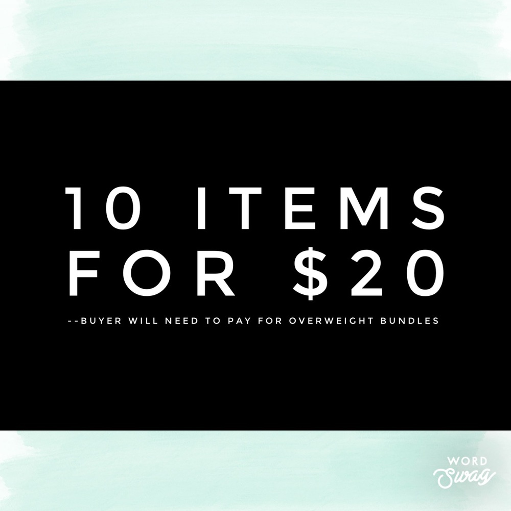10 Items for $20: CLOSET CLEARANCE